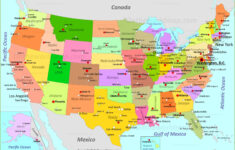 USA Map Maps Of United States Of America With States State Capitals