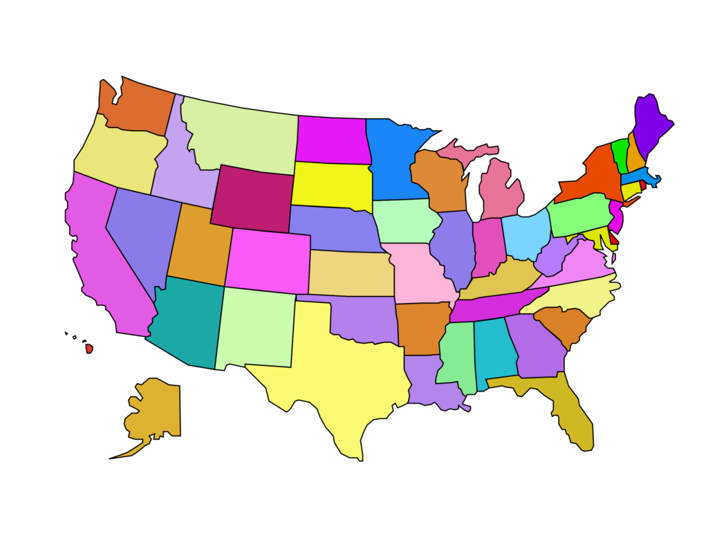 USA Map Png | Printable Map Of USA