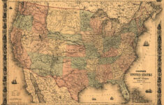 USA Map Print American Map Vintage Map Print Old Map Antique Etsy