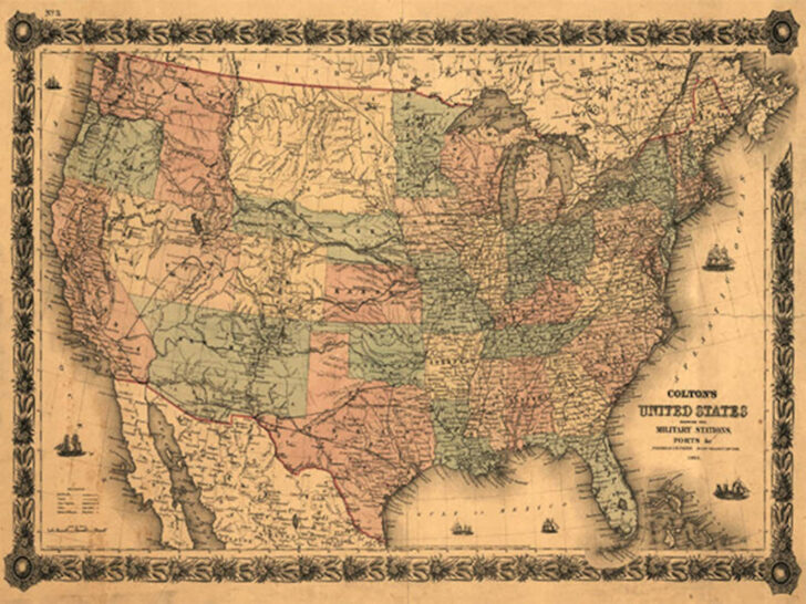 USA Vintage Map