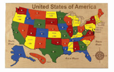 Usa Map Puzzle Map Puzzle Usa Puzzle Wooden Puzzles