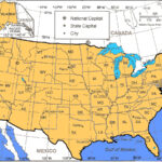 Usa Map With Latitude And Longitude Lines