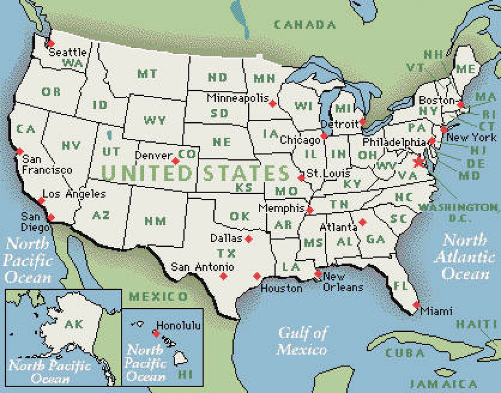 Usa Map With States And Cities Google Maps Printable Map