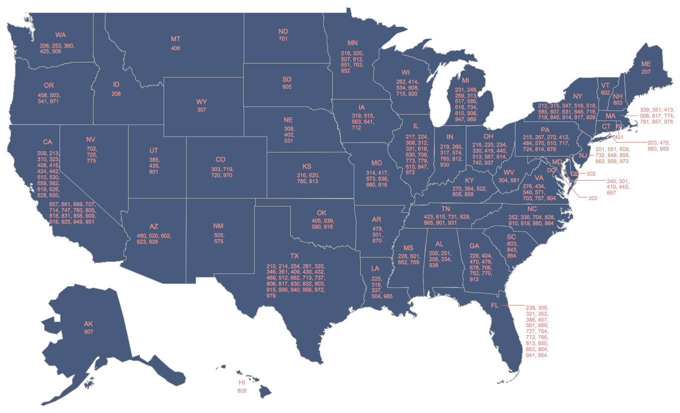 USA Maps Solution ConceptDraw