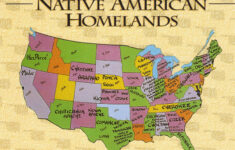 usa native american homelands map postcard native american tribes map USA Native American Homelands Map Postcard Native American Tribes Map