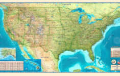 usa physical wall map the map shop 3 USA Physical Wall Map The Map Shop