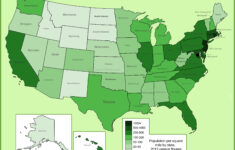 USA Population Density Map