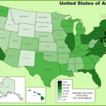 USA Population Density Map