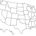 Usa States Map Without Names States Map Without Names Blank Us Map