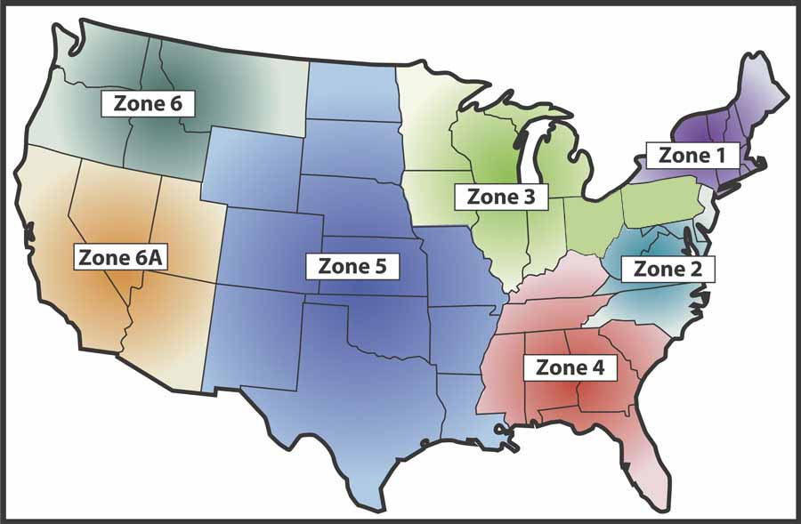 Usa Zones Map U S Epa Radon Zones The United States Of America Is 