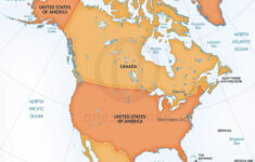 Vector Map Of North America Continent One Stop Map