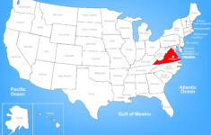 Virginia Map Guide Of The World