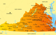 Virginia Map Guide Of The World