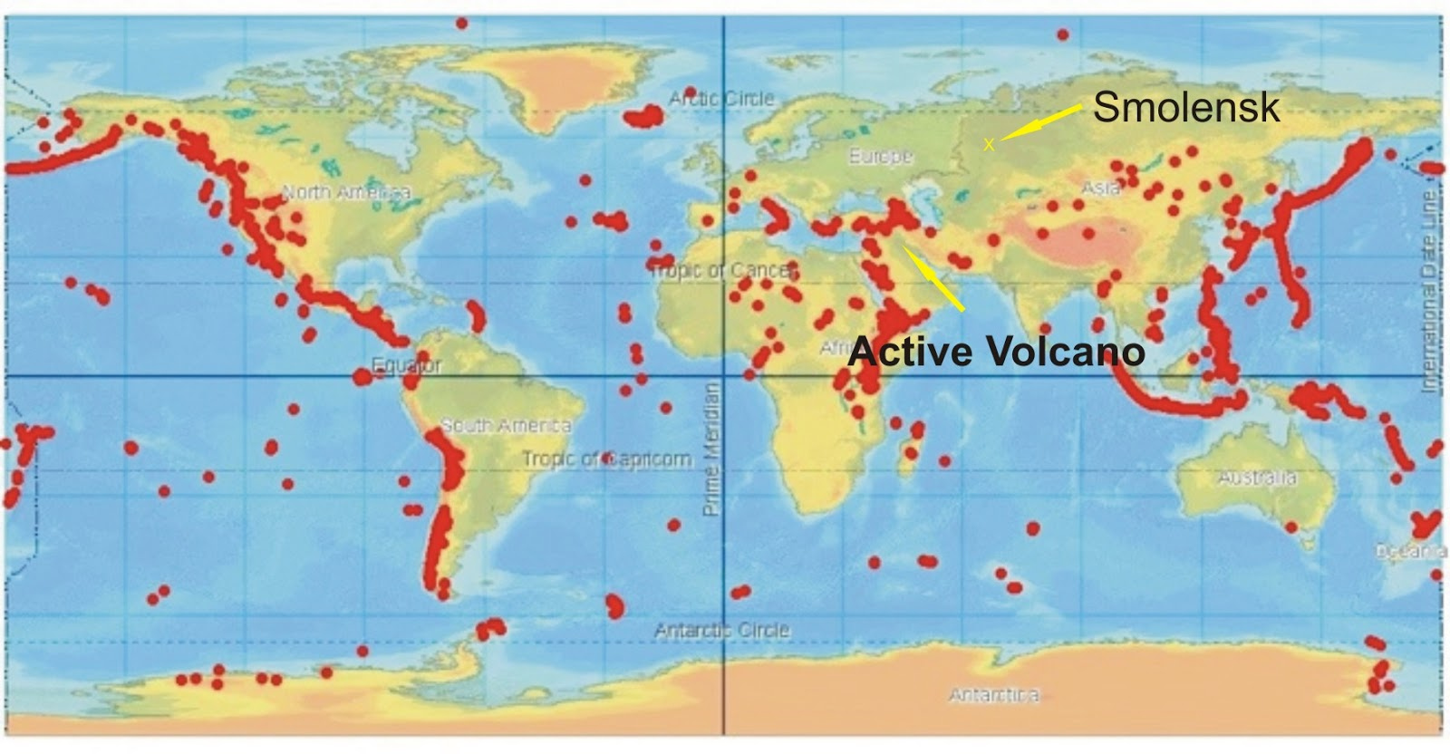 Volcanoes In The Us Map