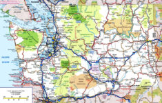 Washington State Road Map Washington State Map Map Us Map