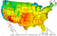Weather Heat Map United States Printable Map