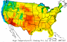 Weather Heat Map United States Printable Map