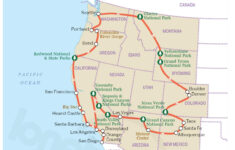 West Coast Usa Road Trip Map Draw A Topographic Map
