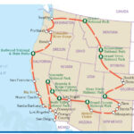 West Coast Usa Road Trip Map Draw A Topographic Map