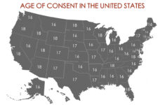 What Is The Age Of Consent In All 50 States Legal Age Of Consent Map
