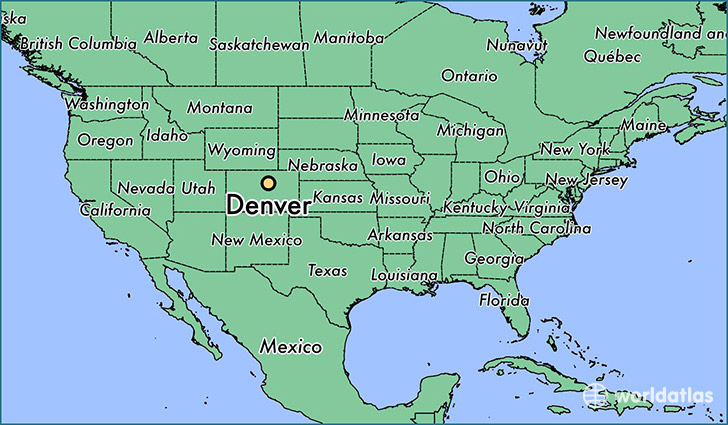 Where Is Denver CO Denver Colorado Map WorldAtlas