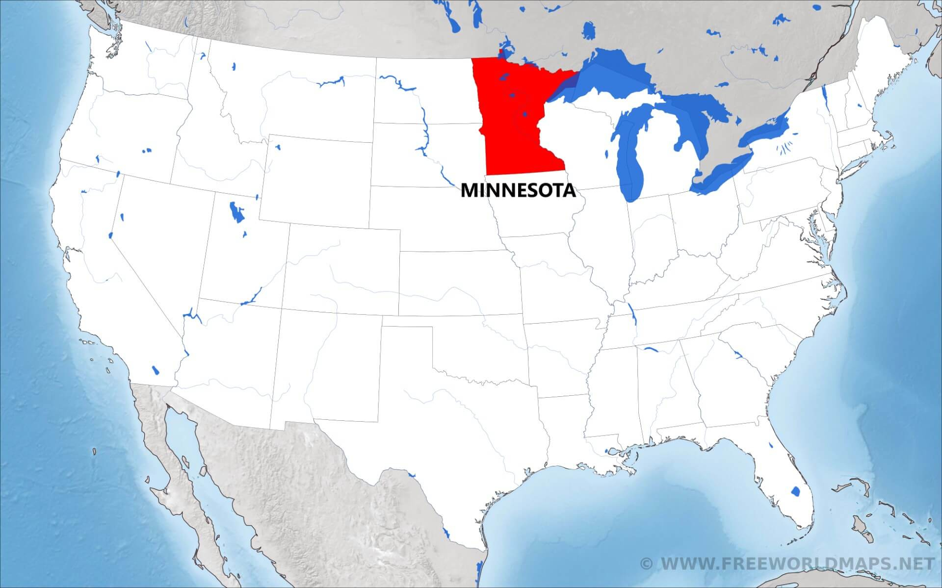 Where Is Minnesota Located On The Map 