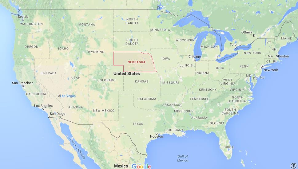 Where Is Nebraska On Map USA