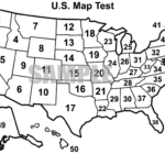 White U S Map For Teachers Printable U S Map Test