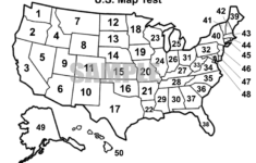 White U S Map For Teachers Printable U S Map Test