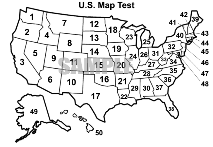 USA Test Map