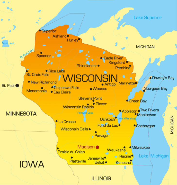 Wisconsin Map USA