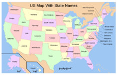 02 US Map Free Vector With State Names In Adobe Illustrator And PDF