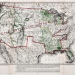1883 United States Map Public Domain Texas Colorado Montana Florida