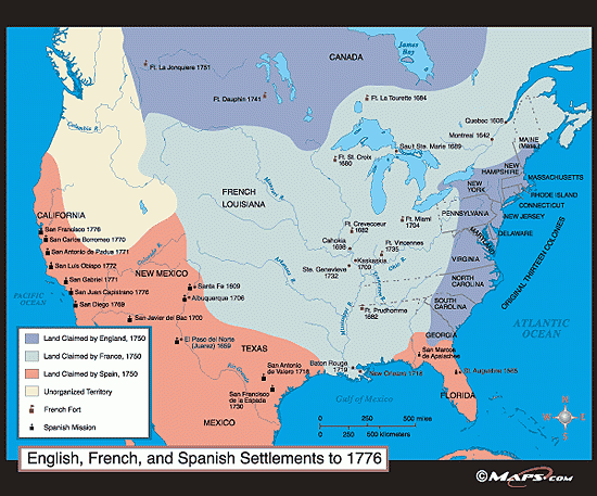 1776 Map Of USA