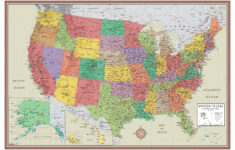 24x36 united states usa contemporary elite wall map laminated 24x36 United States USA Contemporary Elite Wall Map Laminated