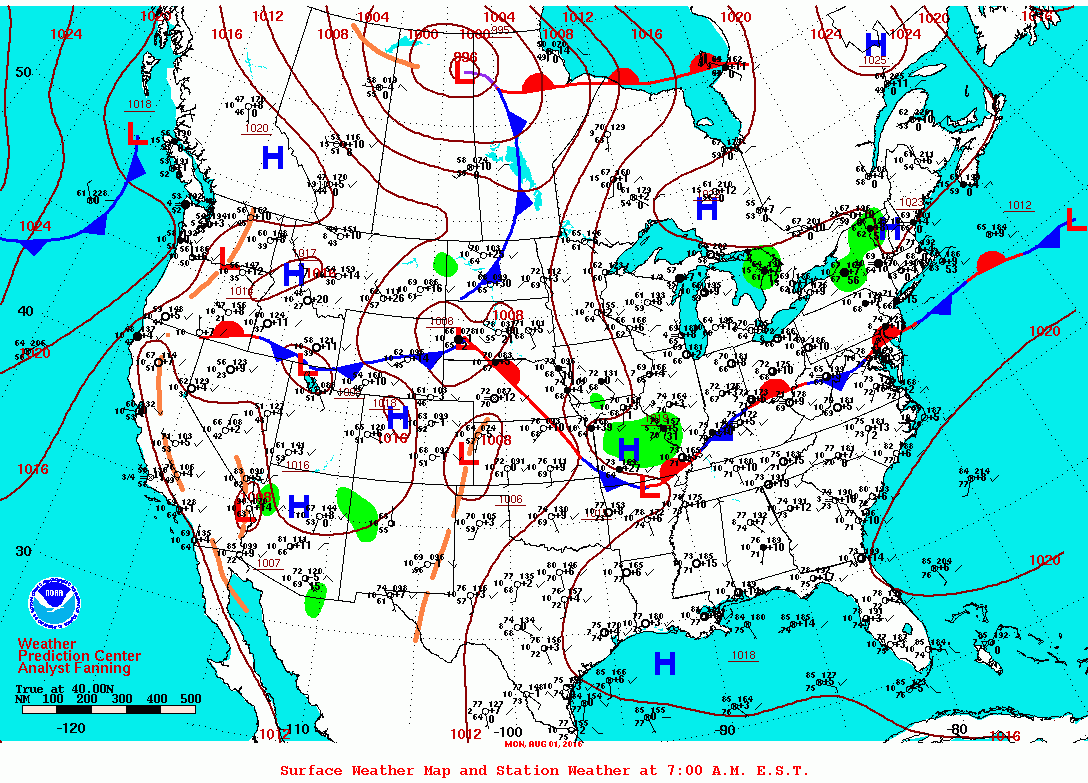 25 Us Weather Map With Fronts Maps Online For You