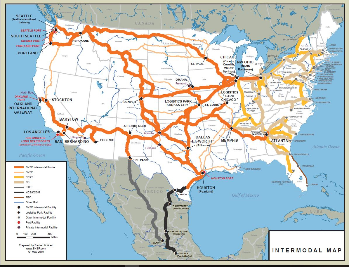 29 Us Freight Rail Map Maps Online For You