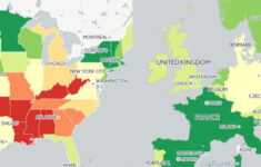 A Map Of Life Expectancy In The US And Europe Indy100