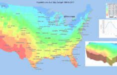 A Map Of Where In The U S You Get The Most Sunlight