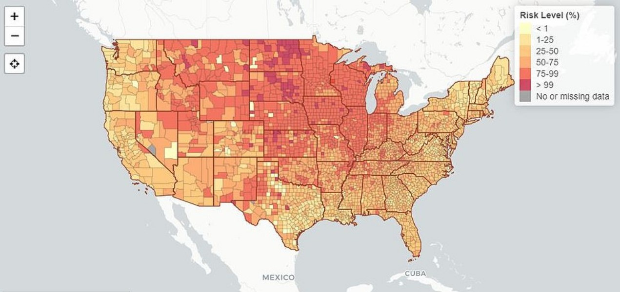 America s Covid Hotspots Revealed As Interactive Map Shows Worst hit 