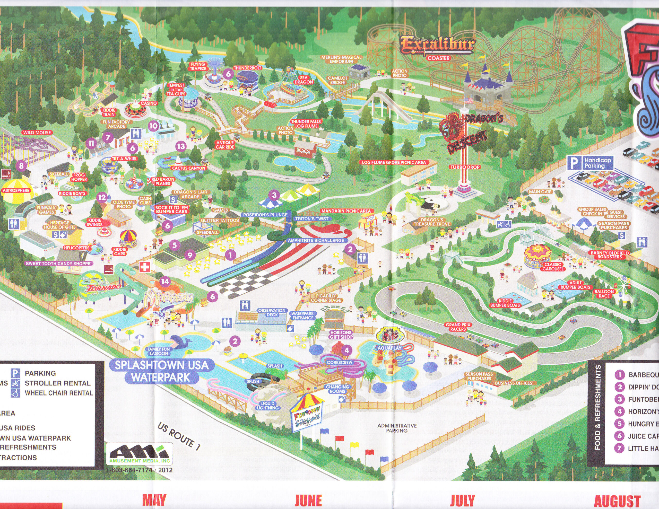 Amusement Parks In Usa Map Maping Resources