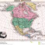 Antique 1870 Map Of North America Royalty Free Stock Photo Image 881755