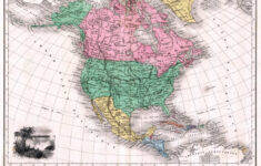 Antique 1870 Map Of North America Royalty Free Stock Photo Image 881755