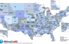Area Code Map Interactive And Printable