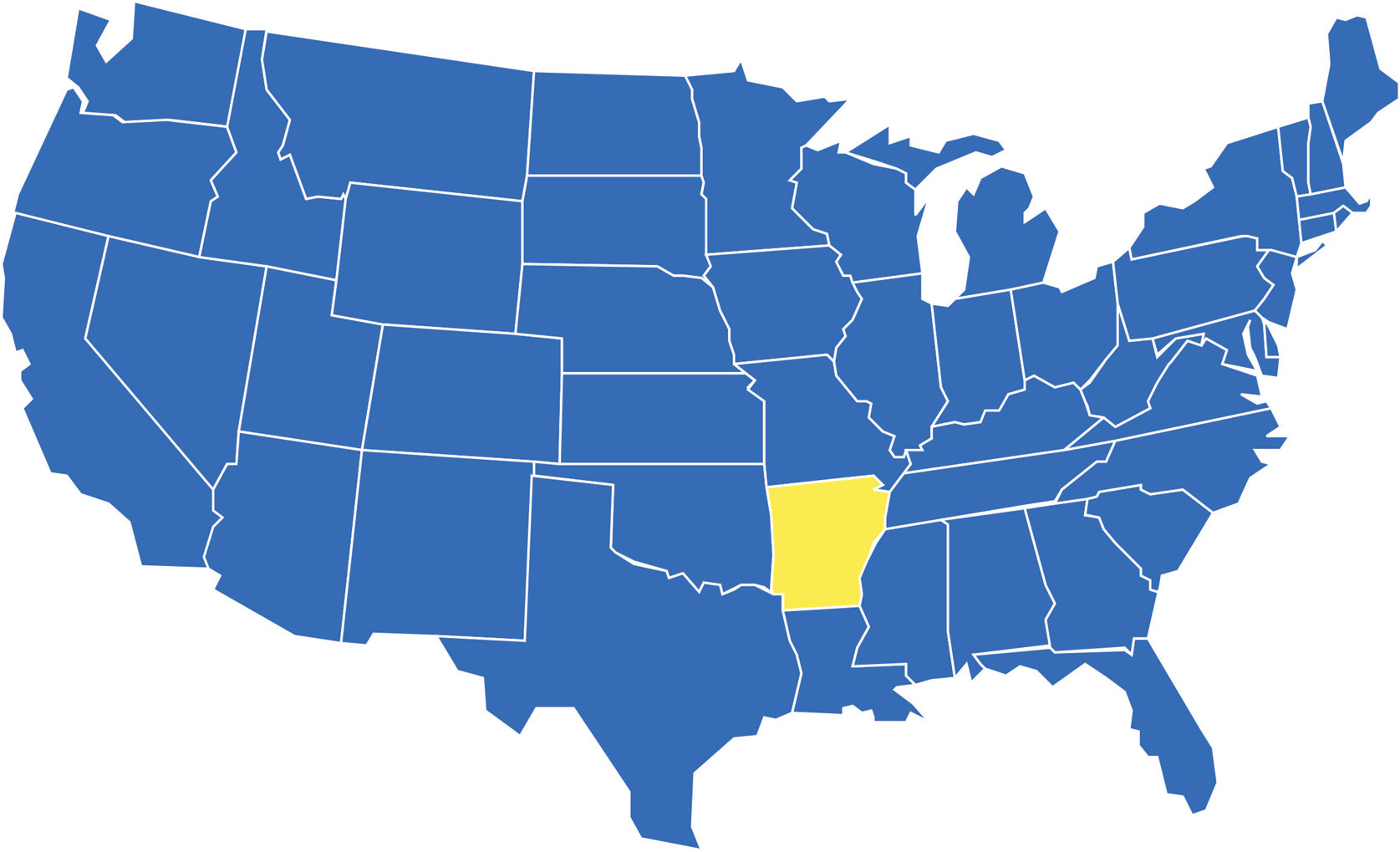 Arkansas location map