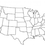 Black And White Map Us States Usa50Statebwtext Awesome Best Blank Us