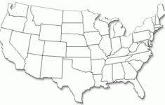 Black And White Usa Map Maping Resources