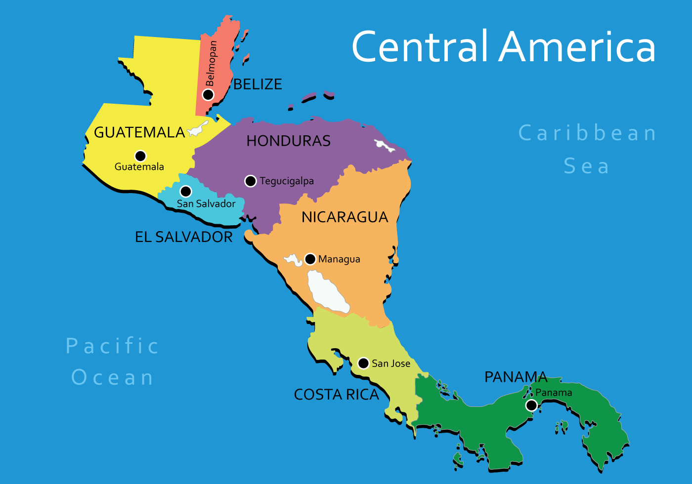 Central America Map Vector 147469 Download Free Vectors Clipart 