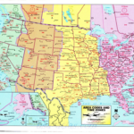 Central Time Zone Map Us With Lines Timezones New Zones State Of