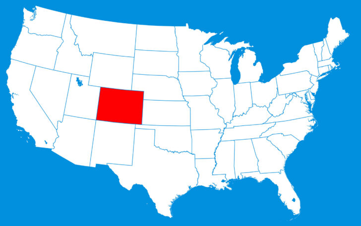 Colorado USA Map